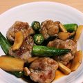すずなまり's cooksnap of when they made 豚こまボールとオクラの甘辛炒め☆☆.