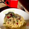 オバケくちびる's cooksnap of when they made 和風♪「牡蠣のペペロンチーノ」.