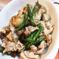 りゃんりゃん☆'s cooksnap of when they made 簡単美味★豚肉ときのこのペペロン炒め.