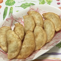 おはなすき's cooksnap of when they made 餃子の皮で白はんぺんとうもろこしマヨ揚げ.