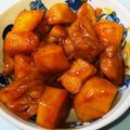 mぱなんが's cooksnap of when they made 里芋と鶏肉の味噌バター煮.