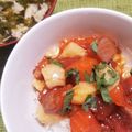 むいちろう's cooksnap of when they made ダイエット　海鮮ユッケ丼(ピリ辛海鮮丼).