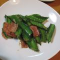 i_yokan's cooksnap of when they made うりずん（四角豆）のベーコン炒め.