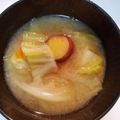 ささらんらん's cooksnap of when they made さつま芋とキャベツのみそ汁.