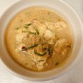 ☆コムギ☆'s cooksnap of when they made 鳥ひき肉と豆腐の冷たいピリ辛豆乳スープ.