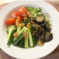 ＊mahoo＊'s cooksnap of when they made ☆素揚げ茄子載せのさっぱりサラダうどん☆.