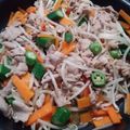 みこひろママ's cooksnap of when they made 豚肉とオクラともやし炒め.