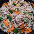 みこひろママ's cooksnap of when they made 豚肉とオクラともやし炒め.