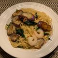 クック2YWNJX☆'s cooksnap of when they made ベーコンほうれん草のしょう油バターパスタ.