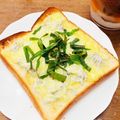 ♥︎yaya♥︎'s cooksnap of when they made しらす＆青じそのチーズトースト.