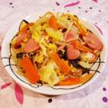 Richland☆Y's cooksnap of when they made やみつき間違いなし☆ウインナー野菜炒め！.