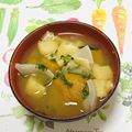 おはなすき's cooksnap of when they made ★ほっこり♡カボチャと玉ねぎのお味噌汁★.