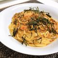 noriko912's cooksnap of when they made 一人暮らしの簡単キムチ納豆パスタ.