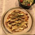 nuit's cooksnap of when they made 低糖質＊おから＆もやしの広島風お好み焼き.