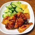 sakuღ's cooksnap of when they made 鳥ももでプックリウマウマ桑焼き風.