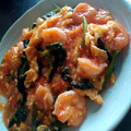 はるとも❇'s cooksnap of when they made えびとほうれん草とトマトの中華炒め☆.