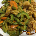 ＋SUN3's cooksnap of when they made 簡単！鶏肉とゴーヤのカレーマヨ炒め.