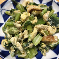 リラシャン's cooksnap of when they made 小松菜ちくわ卵のめんつゆ雑炒め.