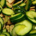 や！まさよ's cooksnap of when they made きゅうりと炒めベーコンのさっぱり和え.