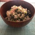 miyabyon's cooksnap of when they made 間引き大根葉の混ぜご飯.