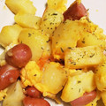 クック5WI343☆'s cooksnap of when they made ポテトとウインナーのチーズ卵とじ.
