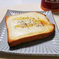 ぱふ's cooksnap of when they made 簡単スライスチーズのハニートースト♪.