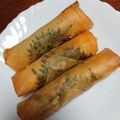 chef RIE's cooksnap of when they made ぱりぱり！鶏しそチーズ春巻き.