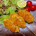 いなばっくす☆'s cooksnap of when they made 焼き鳥　ねぎと胡麻のつくね串.