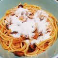 ゆーーーも's cooksnap of when they made 野菜ジュースとチーズだけのパスタ.