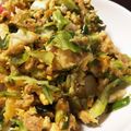 とも2323's cooksnap of when they made レタス・ツナ・卵の炒め物.