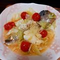 もかもかと's cooksnap of when they made 塩サバとキャベツのアクアパッツァ♪.