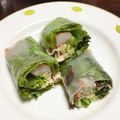 リンダA's cooksnap of when they made カニカマとサニーレタスの生春巻き☆.