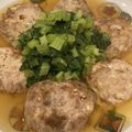ねみねみ's cooksnap of when they made 若返りの長芋ハンバーグ♡小松菜あんかけ.