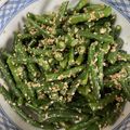 まーこ◡̈'s cooksnap of when they made ご飯に合うよ♪ささげのごま和え.