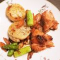 むいちろう's cooksnap of when they made ダイエット　ホタテと鮭のガーリック炒め.
