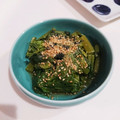 cobbie55's cooksnap of when they made レンジで簡単！　つるむらさきのおひたし.