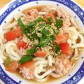ちゃむさ's cooksnap of when they made 冷凍うどんでツナとトマトさっぱり麺！.