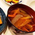 ゆいmaru3's cooksnap of when they made にんじん♡♥こんにゃく炒め味噌汁.