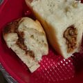 たべるべ's cooksnap of when they made キャラメルバナナと胡桃のパン❁.