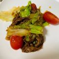 yuka_bg's cooksnap of when they made 小間切れ牛肉のレタス＆トマト炒め.
