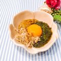 Satoco❋'s cooksnap of when they made 大好きな朝食☆めかぶ納豆かつお卵黄ご飯.