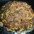 dimbula121's cooksnap of when they made もっと食べたぁい　牛すじ入りのねぎ焼き.