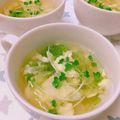 オウジリリノエ's cooksnap of when they made レタスたまごスープ.