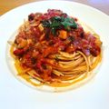 maezuchu's cooksnap of when they made トマトと大葉の簡単パスタ.