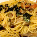 feel872's cooksnap of when they made エビときのこの和風パスタ.