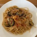 bigbig123's cooksnap of when they made 簡単！ナスとトマトのパスタ.