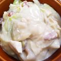 ゆーゅ☆'s cooksnap of when they made 豆腐キャベツしめじの豆乳クリームシチュー.
