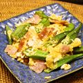 ちべターリー's cooksnap of when they made お弁当にも♪オクラとベーコンの卵炒め.