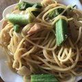 えりなふみまま's cooksnap of when they made オクラとベーコンの＊和風ペペロンチーノ＊.
