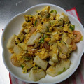 rst220's cooksnap of when they made エビとイカの中華たまご炒め.